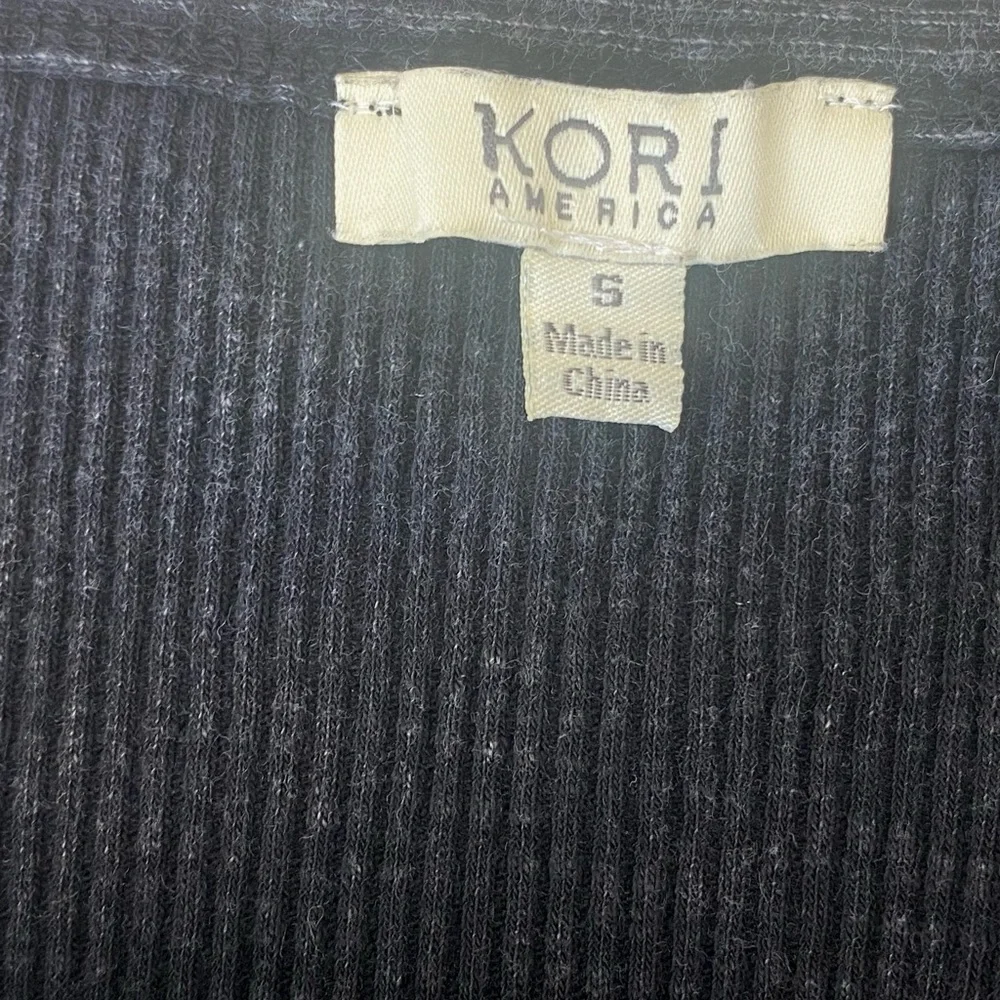 Mineral Washed Black Ribbed Tank - Picture 4 of 4